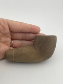 Engraved Stone Pipe Indian Artifact Arrowhead
