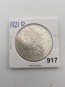 1921 D Morgan Silver Dollar Coin