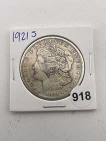 1921 S Morgan Silver Dollar Coin