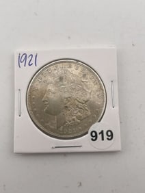 1921 Morgan Silver Dollar Coin