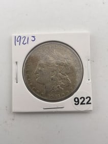 1921 S Morgan Silver Dollar Coin
