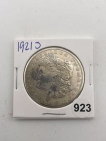 1921 S Morgan Silver Dollar Coin