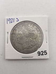 1921 S Morgan Silver Dollar Coin