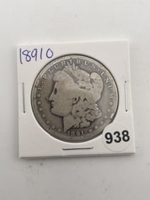 1891 O Morgan Silver Dollar Coin
