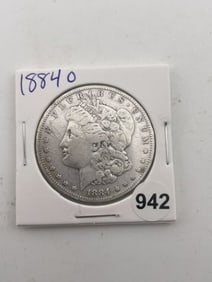 1884 O Morgan Silver Dollar Coin