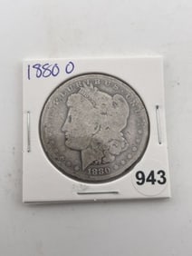 1880 O Morgan Silver Dollar Coin