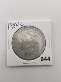 1884 O Morgan Silver Dollar Coin