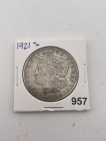 1921 S Morgan Silver Dollar Coin