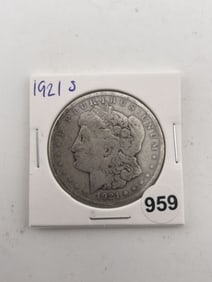 1921 S Morgan Silver Dollar Coin