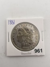1881 Morgan Silver Dollar Coin