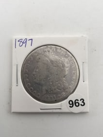 1897 Morgan Silver Dollar Coin