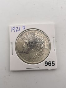 1921 D Morgan Silver Dollar Coin