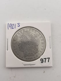 1921 S Morgan Silver Dollar Coin