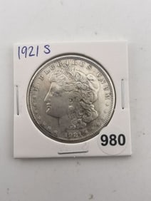 1921 S Morgan Silver Dollar Coin