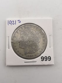 1921 S Morgan Silver Dollar Coin