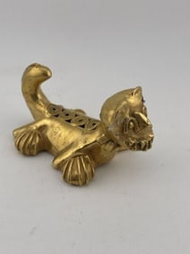 Tumbaga Tairona Gold Figurine UNKNOWN MATERIAL Indian Artifact Arrowhead