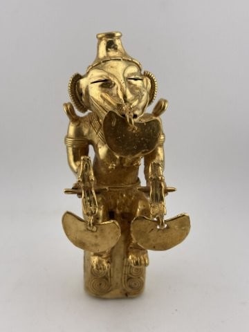 Tumbaga Tairona Gold Figurine UNKNOWN MATERIAL Indian Artifact Arrowhead (1 of 9)