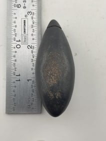 Hematite Plummet Indian Artifact Arrowhead