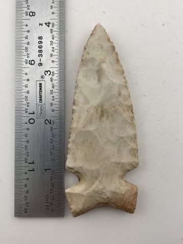 3 & 3/4" Graham Cave Indian Artifact Arrowhead (1 of 4)