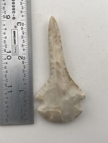 3 & 1/8" Dovetail Drill Indian Artifact Arrowhead