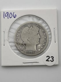 1906 Barber Half Dollar Coin