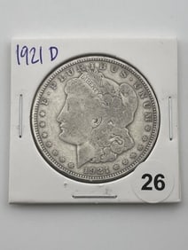 1921 D Morgan Silver Dollar Coin