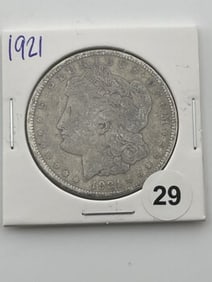 1921 Morgan Silver Dollar Coin
