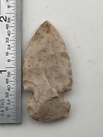 1 & 3/4" Side Notch Indian Artifact Arrowhead (1 of 3)