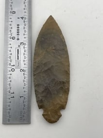 4" Turkeytail Indian Artifact Arrowhead