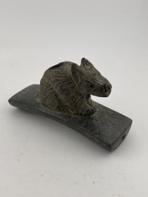 Bear Effigy Hopewell Pipe Indian Artifact Arrowhead