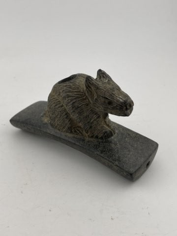 Bear Effigy Hopewell Pipe Indian Artifact Arrowhead (1 of 8)