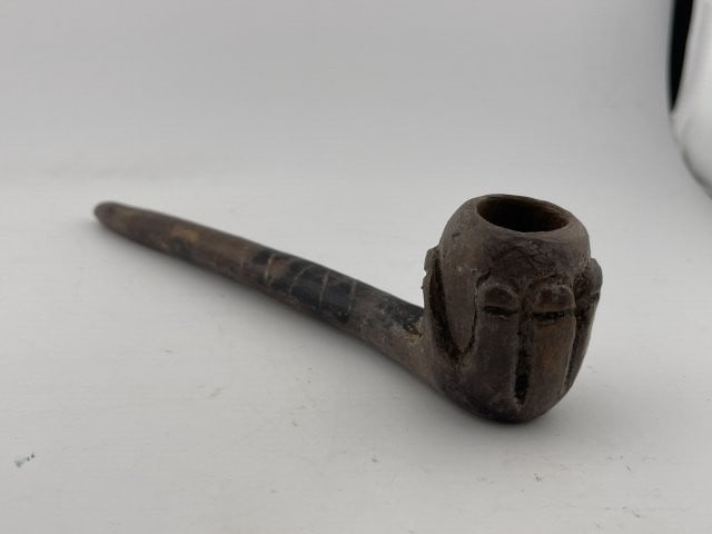 Hand Effigy Pottery Pipe Indian Artifact Arrowhead (1 of 7)