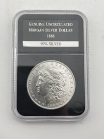1886 UNC 90% Silver Morgan Silver Dollar Coin