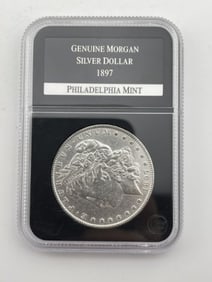 1897 Philadelphia Mint Morgan Silver Dollar Coin