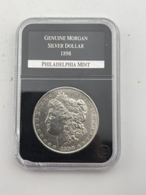 1898 Philadelphia Mint Morgan Silver Dollar Coin