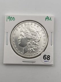 1900 AU Morgan Silver Dollar Coin