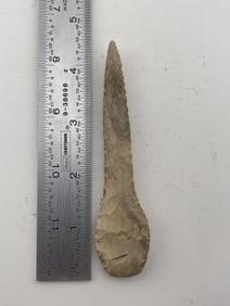 4 & 3/8" Drill Indian Artifact Arrowhead