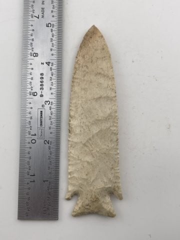 4 & 7/8" Finely Made Hardin beautiful flaking Indian Artifact Arrowhead (1 of 4)