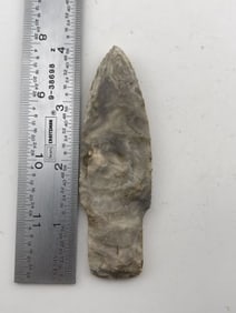 3 & 7/8" Scottsbluff Indian Artifact Arrowhead
