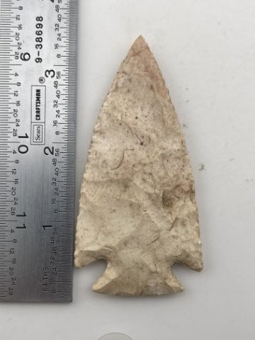3 & 1/4" Apple Creek Indian Artifact Arrowhead (1 of 4)