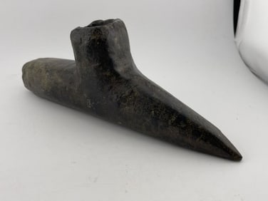 Large Stone Pipe Indian Artifact Arrowhead
