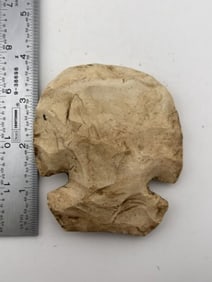 Chipped Hoe Indian Artifact Arrowhead