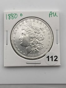 1880 O AU Morgan Silver Dollar Coin