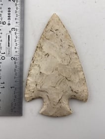 3 & 1/2" Hopewell Indian Artifact Arrowhead