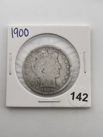 1900 Barber Half Dollar Coin