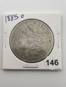 1885 O Morgan Silver Dollar Coin