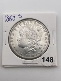 1880 S Morgan Silver Dollar Coin