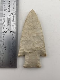 3 & 1/4" Finely made Nobbed Hardin Indian Artifact Arrowhead