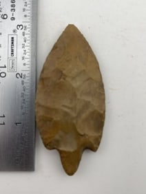 3 & 1/16" Turkeytail Indian Artifact Arrowhead