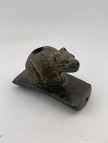 Bear Effigy Hopewell Pipe Indian Artifact Arrowhead